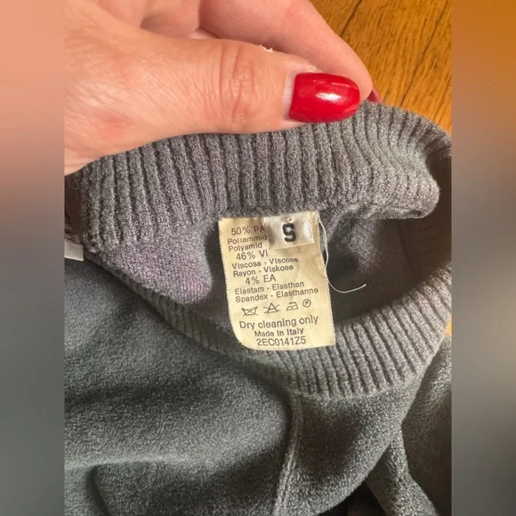 90s Vintage Alaia Grey Bodycon Dress Sz Sm - Picture 5 of 11